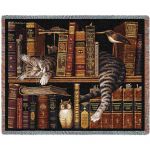 Frederick The Literate Cat Blanket